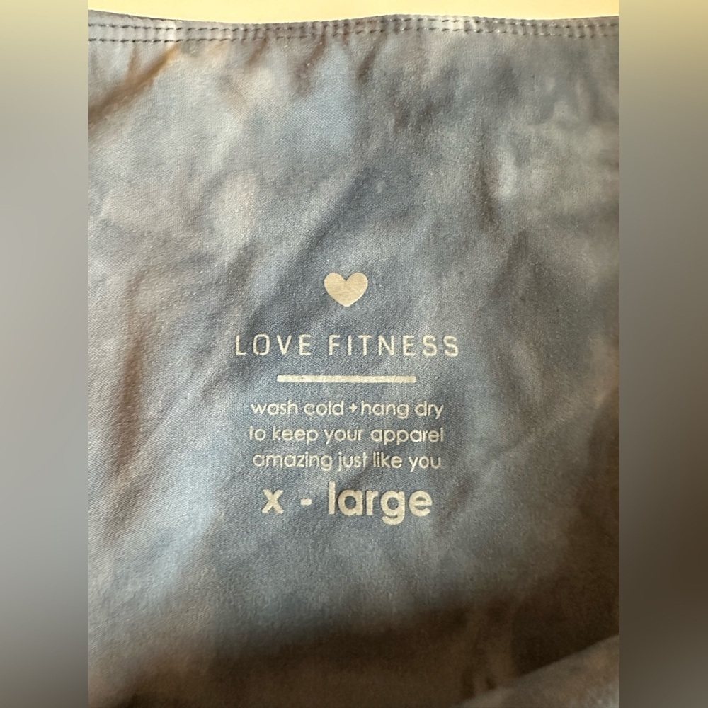 Love Fitness Blue Tie Dye Leggings - Picture 3 of 7